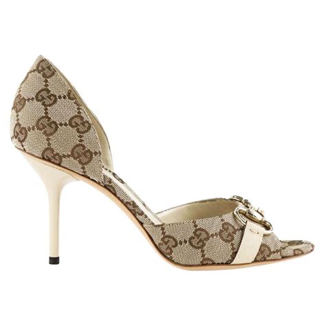 gucci heels cream|gucci heels open toe.